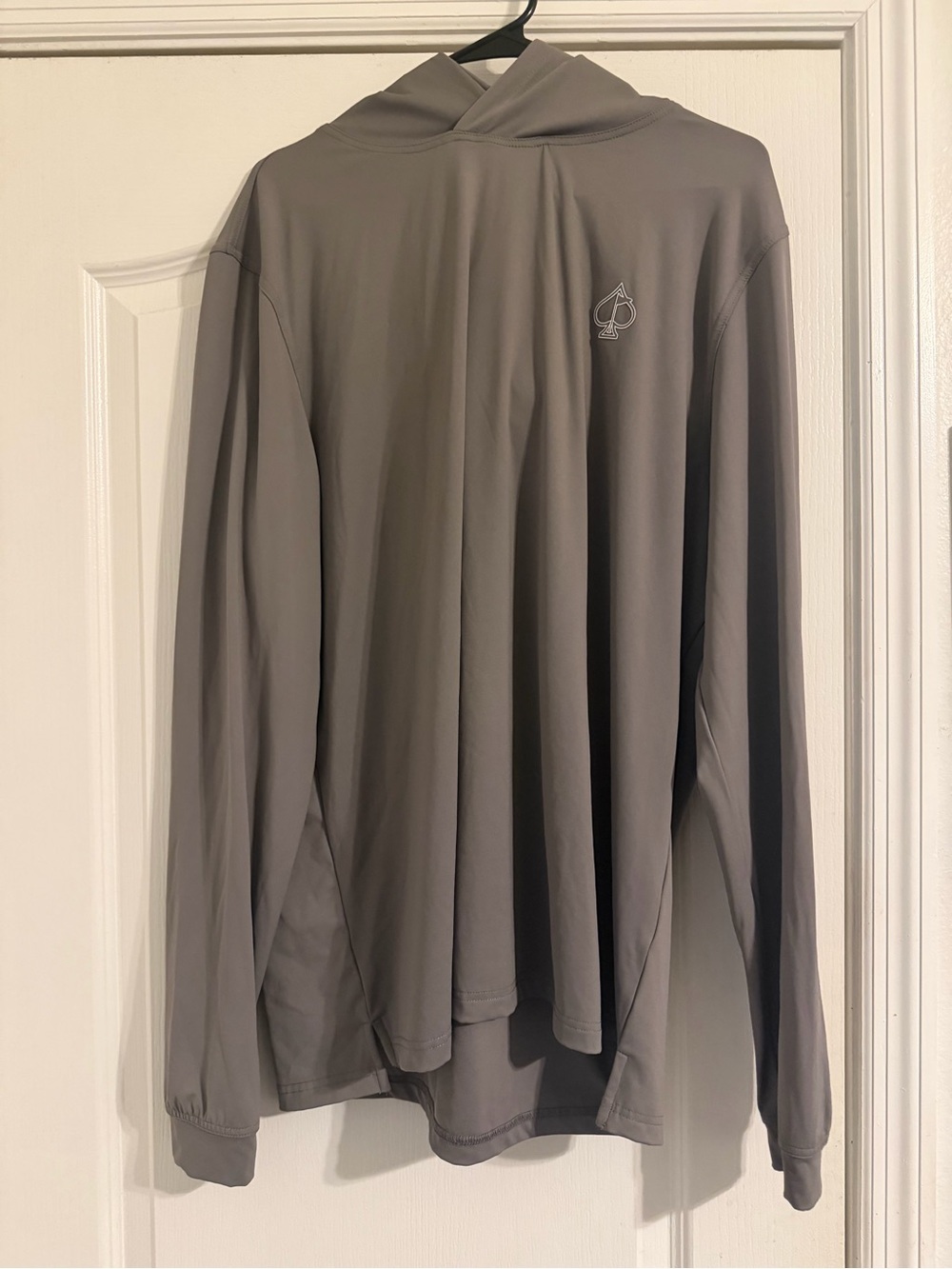 Pins and Aces Grey Performance hoodie Dogs in Hood